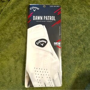 3/$25 New Callaway dawn patrol all leather golf glove men’s xl right hand